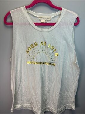 saltwater LUXE White Tee with Good as Gold